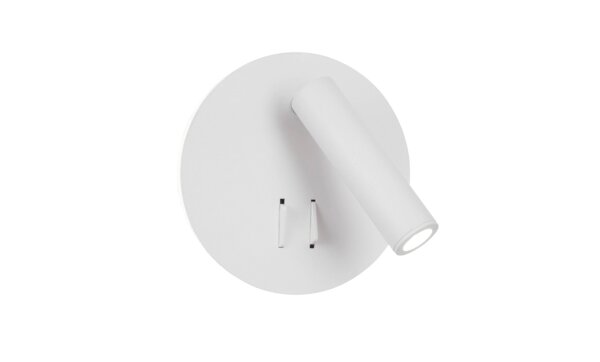 LED Wandleuchte schwenkbar Weiß Metall 14 cm breit Flur