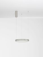 LED Pendelleuchte in Silber gebürstet Ø 40 cm...