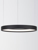 LED Hängeleuchte Schwarz Ø 40 cm dimmbar Ring...