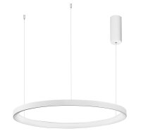 LED Pendelleuchte dimmbar Wei&szlig; &Oslash; 78 cm Ring...