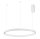 LED Pendelleuchte dimmbar Weiß Ø 78 cm Ring warmweiß Modern
