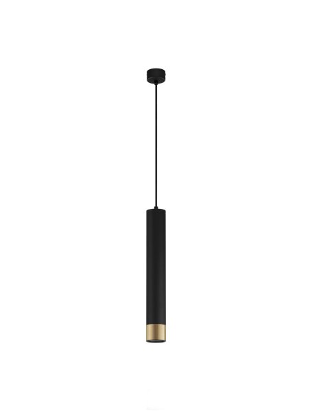 Pendelleuchte schmal GU10 Ø 6 cm in Schwarz Gold OTIS Modern