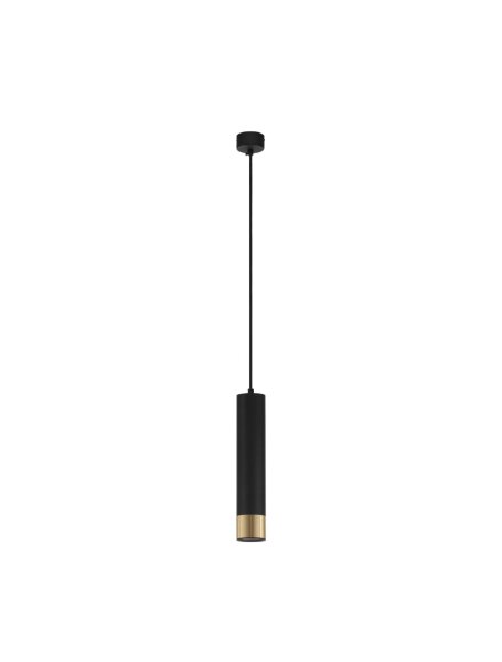 Hängelampe in Schwarz Gold Ø 6 cm GU10 schmal OTIS Aluminium