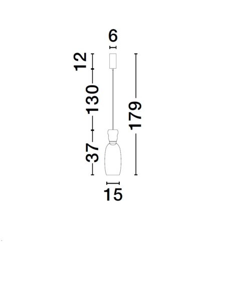 LED Hängelampe Ø 15 cm in Gold Orange Grün höhenverstellbar