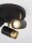 Spotleuchte Retro in Schwarz Gold Ø 22 cm GU10 schwenkbar