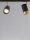 Deckenlampe in Schwarz Gold 60 cm lang GU10 schwenkbar Retro