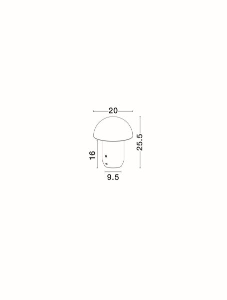 LED Nachttischlampe 26 cm Grün Touch Dimmer warmweiß PARKER