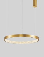 LED Kronleuchter Ring Ø 60 cm in Antik Gold...