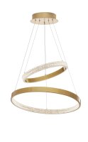 LED Kronleuchter in Antik Gold Ø 60 cm dimmbar...