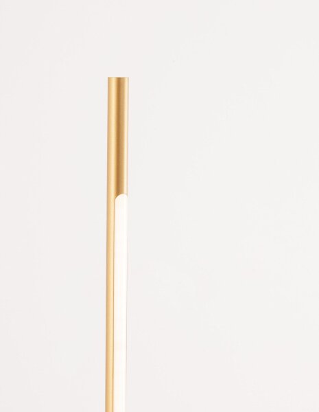 LED Stehleuchte Design in Gold 140 cm schwenkbar Metall