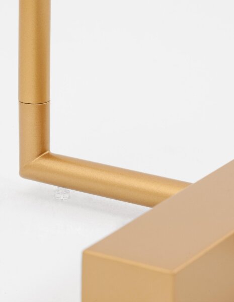 LED Stehleuchte Design in Gold 140 cm schwenkbar Metall