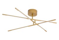 LED Deckenlampe in Gold 84 x 77 cm dimmbar schwenkbar Design