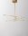 LED Deckenlampe 84 x 80 cm in Gold dimmbar schwenkbar Design