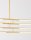 LED Deckenlampe 84 x 80 cm in Gold dimmbar schwenkbar Design