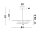 LED Deckenlampe 84 x 80 cm in Gold dimmbar schwenkbar Design