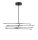 LED Deckenleuchte dimmbar Schwarz 84 x 80 cm schwenkbar