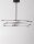 LED Deckenleuchte dimmbar Schwarz 84 x 80 cm schwenkbar