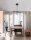 LED Deckenleuchte dimmbar Schwarz 84 x 80 cm schwenkbar