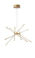 LED H&auml;ngelampe in Gold &Oslash; 85 cm dimmbar Design...