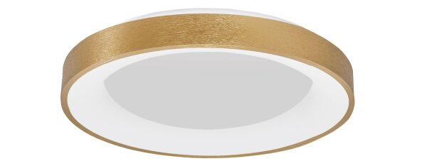 LED Deckenlampe rund Ø 60 cm in Gold gebürstet dimmbar flach