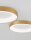 LED Deckenlampe rund Ø 60 cm in Gold gebürstet dimmbar flach