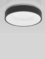 LED Deckenleuchte Schwarz Ø 38 cm dimmbar rund...