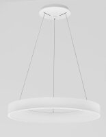 Runder LED Kronleuchter Ø 60 cm Weiß dimmbar...