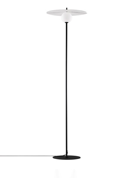 Stehlampe G9 162 cm Weiß Schwarz schwenkbar PIERCE Aluminium