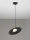 Hängelampe Schwarz Weiß Ø 30 cm G9 rund PIERCE Aluminium