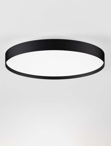 LED Deckenlampe Schwarz Ø 50 cm dimmbar rund CCT PORTER