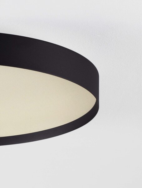 LED Deckenlampe Schwarz Ø 50 cm dimmbar rund CCT PORTER