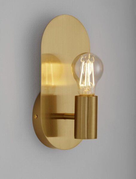 Wandlampe E27 25 cm hoch in Gold Metall POSEY Modern