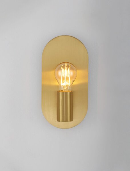 Wandlampe E27 25 cm hoch in Gold Metall POSEY Modern