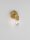Wandleuchte in Gold 15,5 cm hoch E27 Metall POSEY Modern