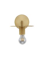 Wandlampe in Gold 15,5 cm hoch E27 Metall POSEY Modern