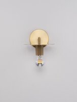 Wandlampe in Gold 15,5 cm hoch E27 Metall POSEY Modern