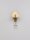 Wandlampe in Gold 15,5 cm hoch E27 Metall POSEY Modern