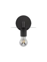 Wandleuchte Metall E27 Schwarz 15,5 cm hoch POSEY Modern