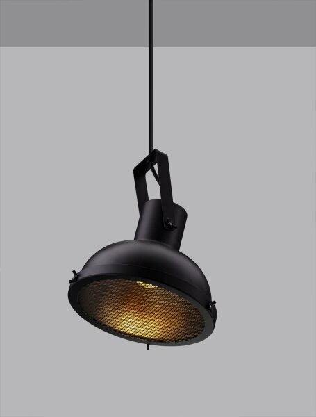 Hängelampe Retro Schwarz Ø 22 cm E27 Metall POTTER