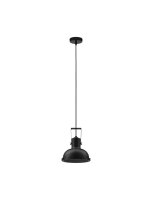 H&auml;ngelampe Retro Schwarz &Oslash; 22 cm E27 Metall...