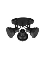 Spotleuchte GU10 &Oslash; 24 cm Schwarz schwenkbar Retro Metall