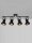 Deckenlampe Schwarz 67 cm lang GU10 schwenkbar Retro Metall