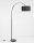 Stehlampe Schwarz 180 cm E27 schwenkbar Stoffschirm QUINCY