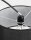 Stehlampe Schwarz 180 cm E27 schwenkbar Stoffschirm QUINCY