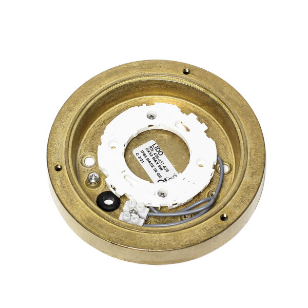 Messing Wandlampe rund IP64 Maritim Außenbereich