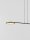 LED Pendelleuchte 100 cm lang Schwarz dimmbar Metall Modern