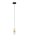 LED Pendelleuchte schmal Ø 6,5 cm in Schwarz Gold warmweiß
