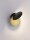 LED Wandlampe rund 20 cm breit in Schwarz Gold warmweiß