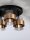 Deckenlampe in Schwarz Grau Gold Ø 37 cm E27 rund 3 flammig