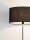 Stehlampe Stoffschirm in Schwarz Gold E27 165 cm Fußschalter